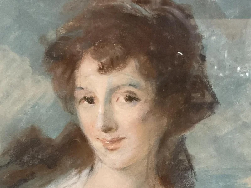 1743-Peter Romney - Ritratto di Emma Hamilton - attribuito